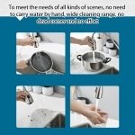 Allecto - Keukenkraankopsproeier - Opzetstuk - Praktisch - Plaatkraansproeikopbevestiging - Accessoires - Duurzame - Reserveonderdelen - Geschikt voor - Keuken - Kraan - Schenkgereedschap - Blauw.