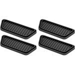 Allecto- Koelkast Druppelvangers - Siliconen - Lekbak - Rechthoekig - Waterspatten Voorkomen - Mini - Keuken Accessoire - Geschikt voor alle Koelkasten - Zwart.