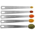 Allecto - Mini Maatlepels - Rvs - Keuken Accessoires - Bakken Koken - 5 stuks - Roestvrij Staal - Geschikt voor Kruiden - Zilverkleurig - Maatlepel - Voorbereiden voeding