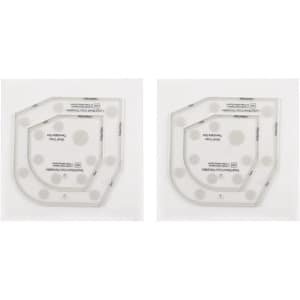 Allecto - Naaimachine accessoires - Quilten - 6 Inch - Acryl - Sjabloon - Keuken - Art Craft - Stencil - Geschikt voor alle naaimachines - Patroon - 2 stuksKom Gezellige Patroon Sjabloon 6 "Acryl Wrap Naaien Quilten Keuken Art Craft Stencil Cut