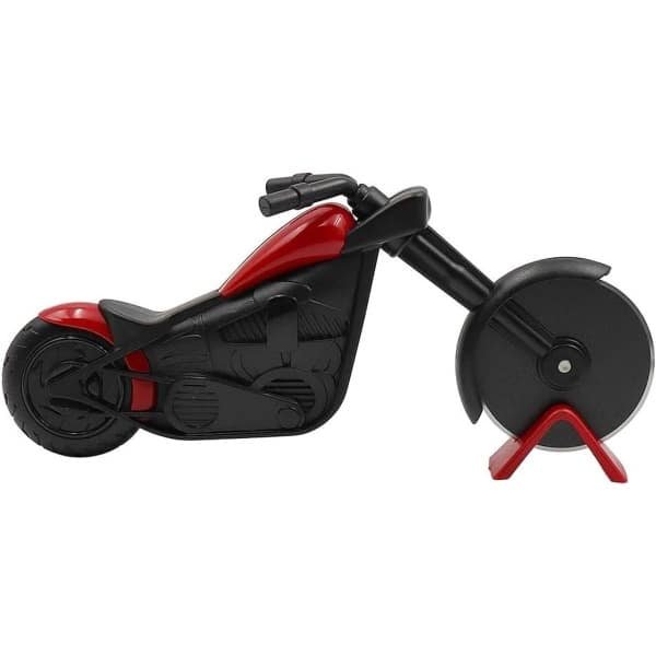 Allecto - Pizza snijder - Roestvrijstaal - Tweewielig - Antiaanbaklaag - Keukengerei - Accessoires - Geschikt voor motorfiets - Zilver - Pizza cutter - Keuken - Koken - Accessoire - RVS - Handig - Pizza - Mooi - Uniek
