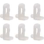 Allecto - Plastic Plank Ondersteuning - Meubels Installatie Accessoires - Kast Clip - Keuken Boekenplank - Benodigdheden - 20 Stuks - Geschikt voor 5mm Planken - Wit