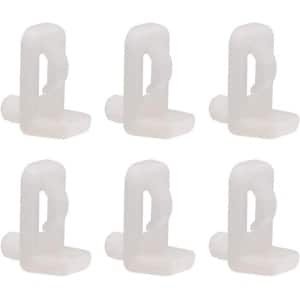 Allecto - Plastic Plank Ondersteuning - Meubels Installatie Accessoires - Kast Clip - Keuken Boekenplank - Benodigdheden - 20 Stuks - Geschikt voor 5mm Planken - Wit