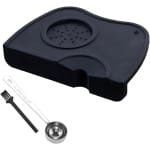 Allecto Plus: Espresso Accessoires - Koffie Tamper Mat Stempelmat voor Barista Tool Thuis Keuken - Geschikt voor Koffiepoeder en Koffiepads - 175 x 125 x 06 cm. Optimale Compacte Onderlegger.