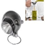 Allecto Plus - Roestvrijstalen trechter met ventilatiedesign - 3 maten - Voor het vullen van flessen en containers - Zout en peper funnel - Keuken accessoires