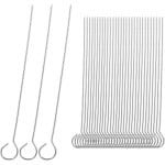 Allecto Plus - Rvs roulade naalden - Pack van 30 stuks voor roulade bereiding - Roestvrij en stabiel - Vervanging voor roulade spiesen - Vlees pinnen en clips - Keuken accessoires