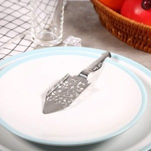 Allecto- RVS Alsemlepel - Cocktailbar Accessoire - Roestvrij Staal - Absintlepel - Glas Drinkfilter - Wormwood Lepel - Geschikt voor Keuken en Bar - Zilveren Model voor Feesten met Vierkante Vorm.