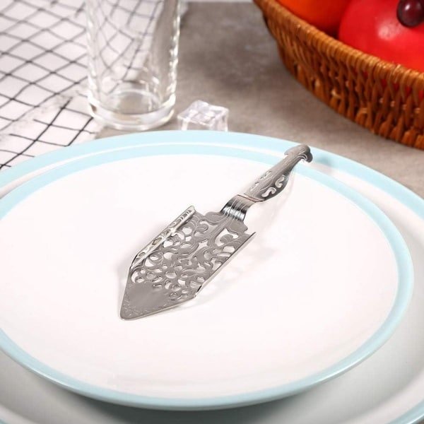 Allecto- RVS Alsemlepel - Cocktailbar Accessoire - Roestvrij Staal - Absintlepel - Glas Drinkfilter - Wormwood Lepel - Geschikt voor Keuken en Bar - Zilveren Model voor Feesten met Vierkante Vorm.