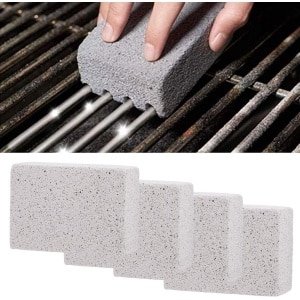 Allecto- Reinigingsblok - Barbecue Grill - Schoonmaken - Baksteen Blok - Vlekken - Vetreiniger - Steen - Keuken Accessoire - Geschikt voor Outdoor Keukens - Rood - Reinigingsblok 4 stuks.