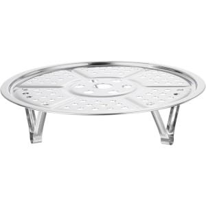 Allecto- Roestvrijstalen stoomframe - pan stoomplaat - snelkookpan - zilverkleurig - keuken accessoire - geschikt voor stomen - 7,9 inch pan - kookgerei.