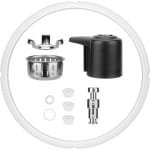 Allecto- Set van 10 snelkookpan vervangingsonderdelen - Silicone afdichting - Stoom ontluchtingsventiel - Vlotterventiel - Pakkingen - Anti-blokkerings schild - Schildbeugel - Compatibel met Duo 8 Quart - Keuken accessoires in grijs en zwart.