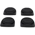 Allecto- Siliconen Antilekdeksel Set - Premium Kwaliteit - Zwart - Druppelstop - Universeel Formaat - Voorkomt Morsen en Spatten - Keuken Accessoire