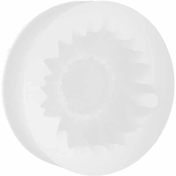 Allecto - Siliconen Zonnebloem Chocoladevorm - Bakkerij Accessoire - Wit - Keuken - Geschikt voor Chocolade - Wit met Gaten