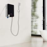 Allecto - Tankloze Elektrische Boiler - Wandgemonteerd - Zwart - Handdouche - LED-display - Keuken - Modern - Rechthoekig - Geschikt voor Keukens - Zwart model - 6500W - Instant Boiler