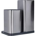 Allecto - Universele messenblokhouder - Roestvrijstaal - Groot mes - Keukengerei - Opslag - Keukengereedschap - Accessoires - Verwijderbaar - Eenvoudig schoon te maken - Geschikt voor de keuken