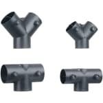 Allecto - Ventilatiekanaal Koelkast - Verstelbaar - Zwart - Energiezuinig - Universeel - Accessoires - Geschikt voor Diverse Modellen - 60 mm, Type Y, luchtuitlaat, uitlaatklep, keuken, ontluchting.