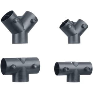 Allecto - Ventilatiekanaal Koelkast - Verstelbaar - Zwart - Energiezuinig - Universeel - Accessoires - Geschikt voor Diverse Modellen - 60 mm, Type Y, luchtuitlaat, uitlaatklep, keuken, ontluchting.