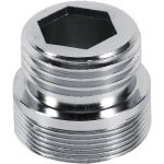Allecto - Waterzuiveraar Kraan Beluchter Adapter Accessoires - Keuken - Aluminium - M22 Mannelijke 1Pc 22Mm 24Mm - G1 2 - Geschikt voor Merk - 24 mm tot 15 mm