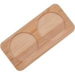 Allecto- Zout en Pepermolendienblad - Bamboe - Thee Houder & Rust - Molen Accessoires - Keuken Opslag - Woondecoratie - Geschikt voor Houten Zout- en Pepermolendienblad - Bruin