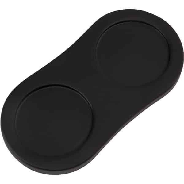 Allecto- Zout- en pepermolen - houten pepermolen - rusthouder - eettafel beschermer - shakers - zout accessoires - keuken opslag - woondecoratie ambachten - zwart 16 x 8,1 cm.