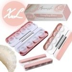 Anoush® - Dumpling Maker 2-in-1 - Ravioli & Gyoza Maker - Empanada Pers - Pastei Vorm - Deegpers - Deegvormer - Dumpling Maker Tool - Keuken Accessoire - Roze