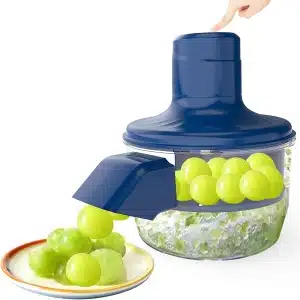 Automatische Elektrische Druivenpeeling (Blauw) - Voor Kleine Vruchten - Efficiënte Huishoudelijke Peeling - Vruchtenpeelapparaat - Druivenverwerkingsmachine - Thuis Keuken Tool - Snelle Peeling Gadget - Vruchten Voorbereiding