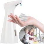 Automatische Zeepdispenser - 200ML Elektrische Zeeppomp - Contactloze Foam Zeepdispenser met Infrarood Sensor - Waterdicht voor Badkamer, Keuken, Hotel, Wasruimte