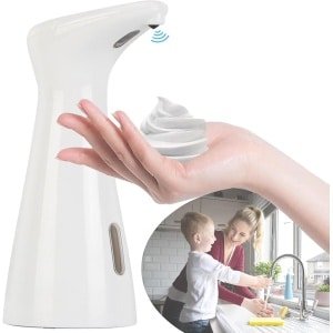 Automatische Zeepdispenser - 200ML Elektrische Zeeppomp - Contactloze Foam Zeepdispenser met Infrarood Sensor - Waterdicht voor Badkamer, Keuken, Hotel, Wasruimte