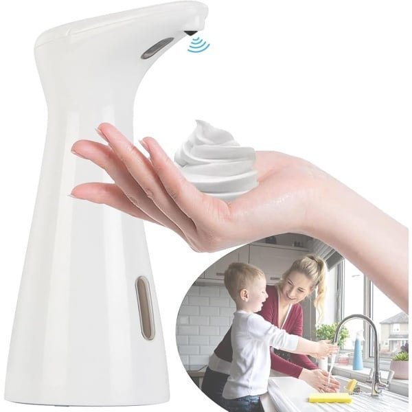 Automatische Zeepdispenser - 200ML Elektrische Zeeppomp - Contactloze Foam Zeepdispenser met Infrarood Sensor - Waterdicht voor Badkamer, Keuken, Hotel, Wasruimte