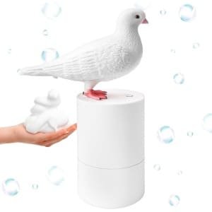 Automatische Zeepdispenser met Sensor en 300 ML Capaciteit voor Keuken en Badkamer - Elektrische Handzeepdispenser in Wit - Aanraakloze Schuimzeepdispenser