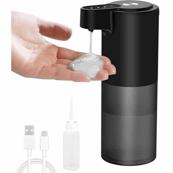 Automatische zeepdispenser, elektrische zeepdispenser, IPX5 waterdicht, oplaadbare zeepdispenser voor keuken en badkamer