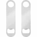 Beer Bottle Openers - 2 Pcs Flat Stainless Steel Opener - Bar en Restaurant Keuken Accessoires (Zilver)
