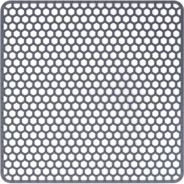 Beschermingsmat voor aanrecht - antislip rooster mat voor gootsteen - sneldrogende afwasmat voor spoelbakken - keuken accessoires voor huis - grijs.