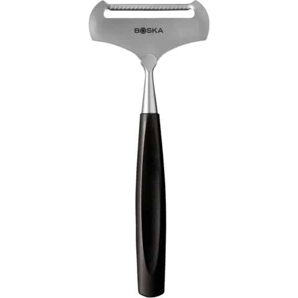 Boska Kaasschaaf Zacht Milano+ - Kaasschaaf voor jonge kaas - RVS - Vaatwasserbestendig - Kaasschaaf Zwart - Cadeautips - Keukengerei - Keuken accessoires - 10 jaar garantie