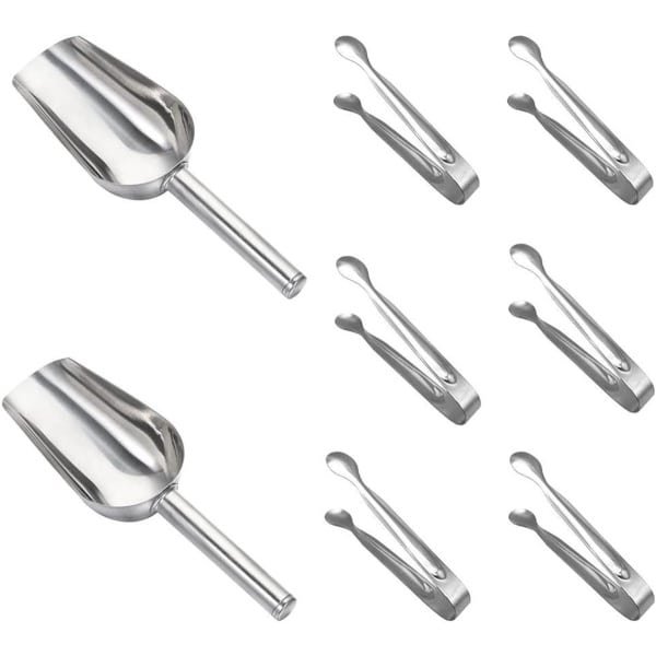 CSGoods - Suikertangen en Ijsscheppen Set voor Bar en Keuken - Roestvrijstaal - Serveertang voor Snoep en IJsblokjes - Party Accessoires