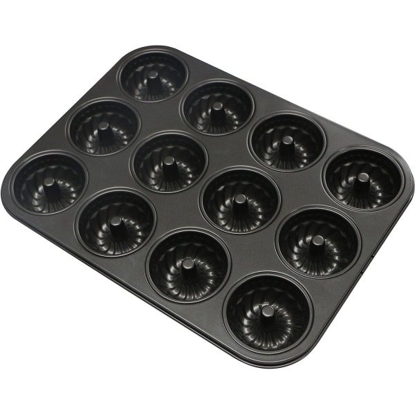 Cakevorm mini-tulbandvorm muffinvormpjes voor muffins cupcake bronnies puddingvorm staal antiaanbaklaag Ø7 cm - keuken bakvorm accessoire