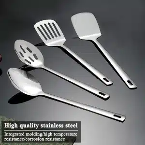 Candala Roestvrijstalen Keukengerei Set 4Pcs, KookgereiSet, Keukengereedschap Spatels Set, Kooklepels, Home Essentials Keuken Gadgets Accessoires