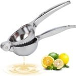 Citroen sapcentrifuge, zware zink handmatige citroensapcentrifuge, schroefdraad groef verse kleine oranje limoensapcentrifuge, handmatige sapcentrifuge geschikt voor huis, restaurant, keuken accessoires en gebruiksvoorwerpen (zilver)
