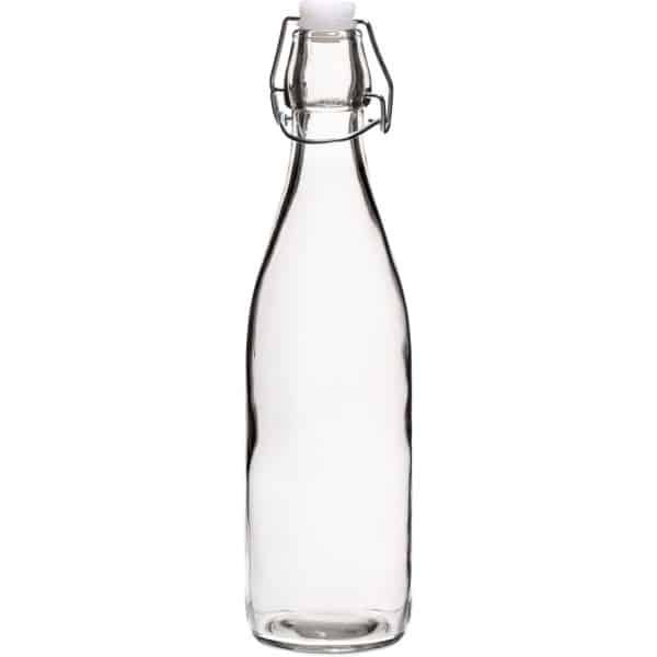 Cookinglife Beugelfles Weckfles Rond - Weckfles voor dranken en oliën - Luchtdichte sluiting voor verse smaak - Hoogwaardig glas - 75 x 275 mm - Glaswerk - Keuken accessoires