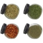 Cookinglife Kruidenpotjes Glas Zwart 175 ml - Set van 4 kruidenpotjes - Perfect voor pezo en kruiden - Transparant glas voor zicht op inhoud - Vaatwasserbestendig - Glas - 175 ml - Keukengerei - Keuken accessoires