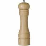 Cookinglife Pepermolen Rocca Naturel - RVS Molen 21,5 cm - Pepermolen voor versgemalen peper - Stijlvolle tafelaccessoire - Duurzaam hout en RVS - Hoogte 215 mm - Keukengerei - Keuken accessoires