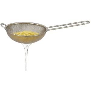 Cookinglife Zeef ø 20cm - Fijnmazige zeef voor bloem en poedersuiker - Ideaal voor zeven van sauzen en filteren van vloeistoffen - Duurzaam RVS - Ø 20 cm - Keukengerei - Keuken accessoires