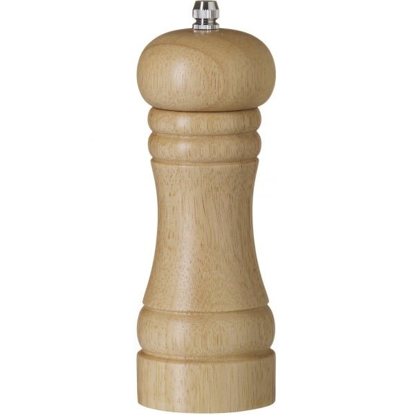 Cookinglife Zoutmolen Rocca Naturel - Keramische zoutmolen 16,5 cm - Zoutmolen voor tafelgebruik - Duurzaam keramisch maalwerk - Natuurlijke houtlook - Hout en keramiek - 165 x 57 mm - Keukengerei - Keuken accessoires