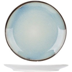 Cosy & Trendy Ontbijtborden Fez Blauw ø 23 cm - Set van 4 borden voor ontbijt - Dessertborden voor gebak en snacks - Vaatwasserbestendig - Stevig keramiek - Ø 230 mm - Servies - Keuken accessoires - 1 jaar garantie