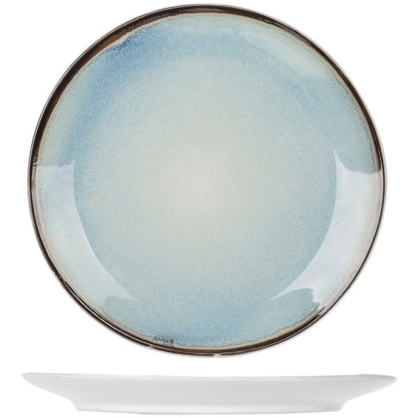 Cosy & Trendy Ontbijtborden Fez Blauw ø 23 cm - Set van 4 borden voor ontbijt - Dessertborden voor gebak en snacks - Vaatwasserbestendig - Stevig keramiek - Ø 230 mm - Servies - Keuken accessoires - 1 jaar garantie