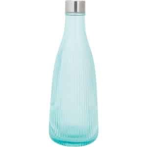 Cosy & Trendy Waterkaraf Atla - Karaf voor water en dranken - Stijlvolle waterfles - Glas met RVS Dop - Mineral Green - 280 x 101 mm - Servies - Keuken accessoires