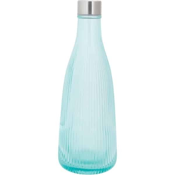 Cosy & Trendy Waterkaraf Atla - Karaf voor water en dranken - Stijlvolle waterfles - Glas met RVS Dop - Mineral Green - 280 x 101 mm - Servies - Keuken accessoires