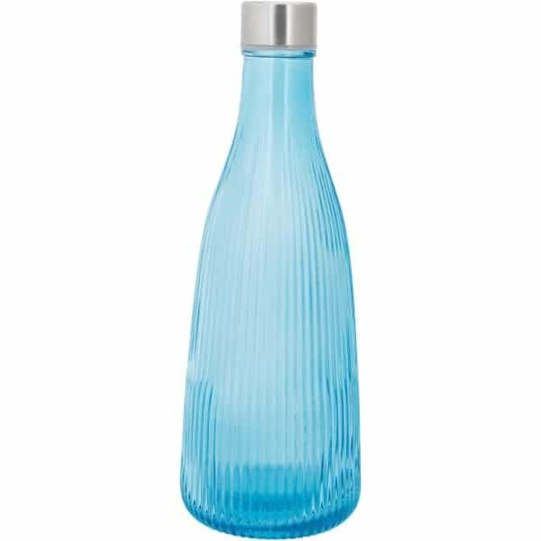 Cosy & Trendy Waterkaraf Atla - Stijlvolle karaf voor water en frisdranken - Geschikt voor cocktails en sap - Eyecatching design - Glas met RVS dop - 280 x 101 mm - Servies - Keuken accessoires