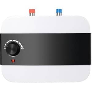 DIMICO - Doorstroomverwarmer - Elektrische boiler - Keukenboiler - Wit - Boilers keuken - 6L watertank - Mini - 1500W - Compact