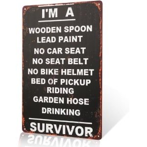 Decoratief Metalen Wandbord met Houten Lepel Thema Rustieke Keuken Accessoire